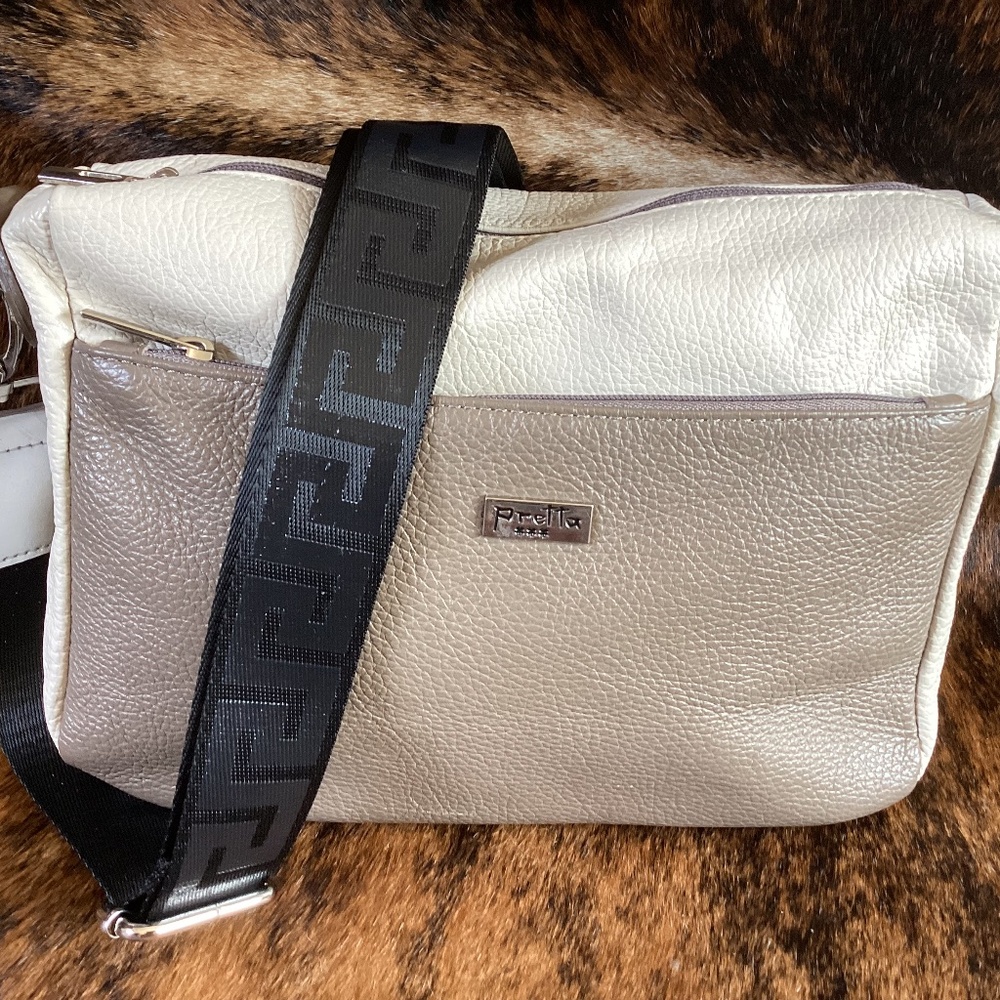 Pretta Borse In Pelle Genuine Italian Leather Crossbody Handbag Made In Italy